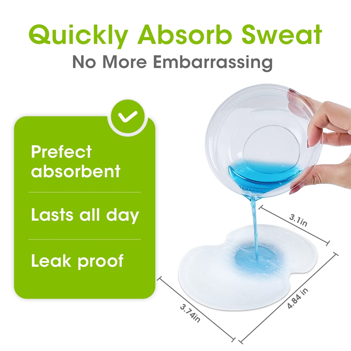 HOT SALE🔥100PCS Disposable Underarm Sweat Pads